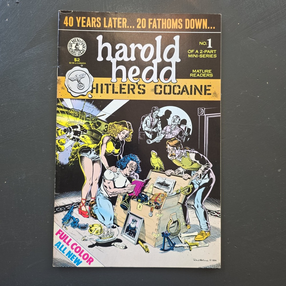 Harold Hedd Hitlers Cocaine No 1 Rand Holmes Kitchen Sink Press 1984 Comic